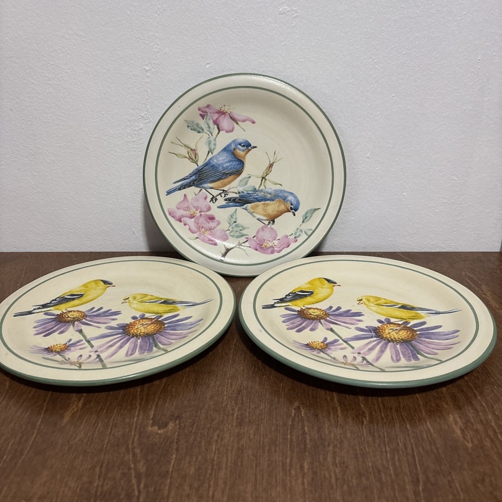 Lenox Summer Greetings 4 Plate Set by Catherine McClung Salad Plate 8.5"